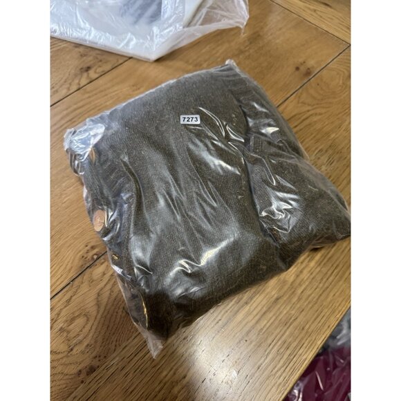 Eddie Bauer Women XXL Green Rabbit Hair Blend Knit Hooded Pocket Sweater Vest - Picture 14 of 14